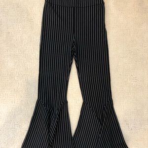Free People Pinstripe Flare Pant